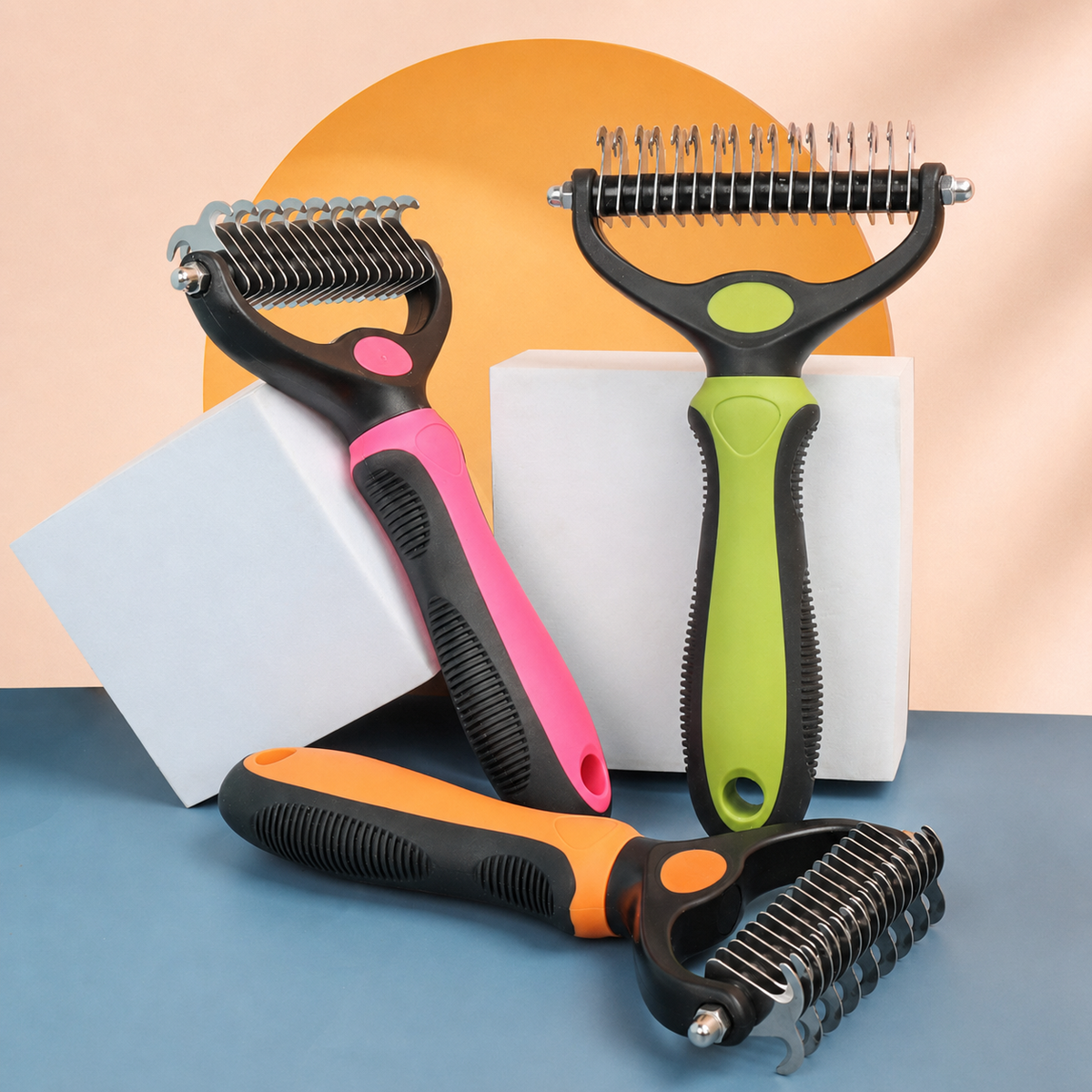 Pet Undercoat Rake & Detangling Grooming Comb