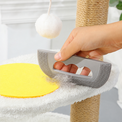 Reusable Silicone Pet Hair Remover Brush for Furniture & Clothes