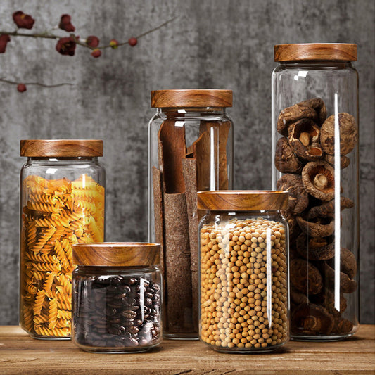 Airtight Glass Pantry Storage Jars
