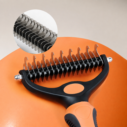 Pet Undercoat Rake & Detangling Grooming Comb