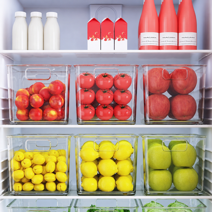 Clear Open-Front Refrigerator & Pantry Organizer Bin