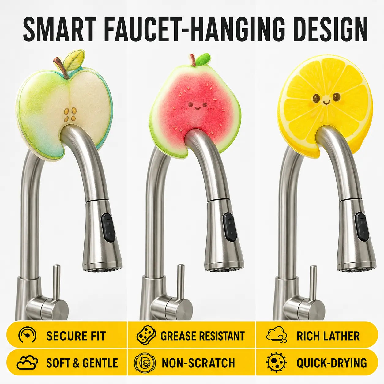 【apple】+【orange】+【guava】(1 Set/3 pcs)