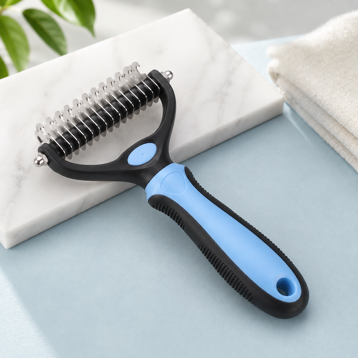 Pet Undercoat Rake & Detangling Grooming Comb