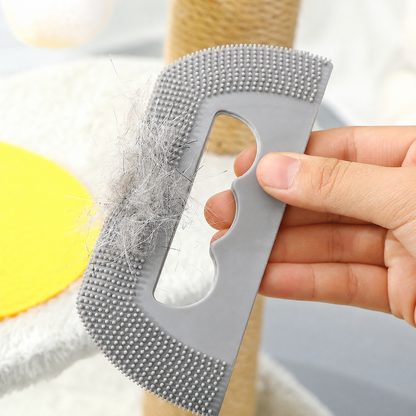 Reusable Silicone Pet Hair Remover Brush for Furniture & Clothes