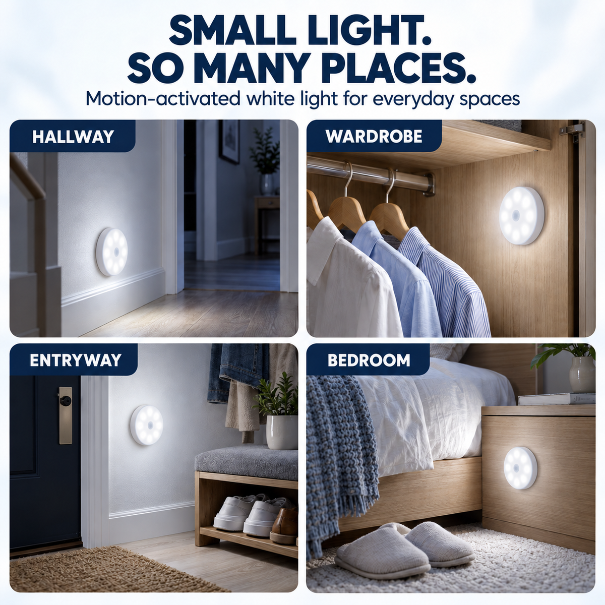 🔥BUY 2 GET 2 FREE($6.99/EACH)💡Indoor Motion Sensor Night Light