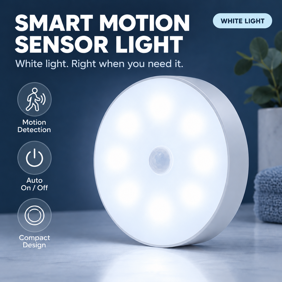 🔥BUY 2 GET 2 FREE($6.99/EACH)💡Indoor Motion Sensor Night Light