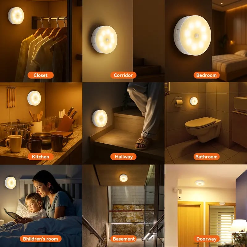 🔥BUY 2 GET 2 FREE($6.99/EACH)💡Indoor Motion Sensor Night Light