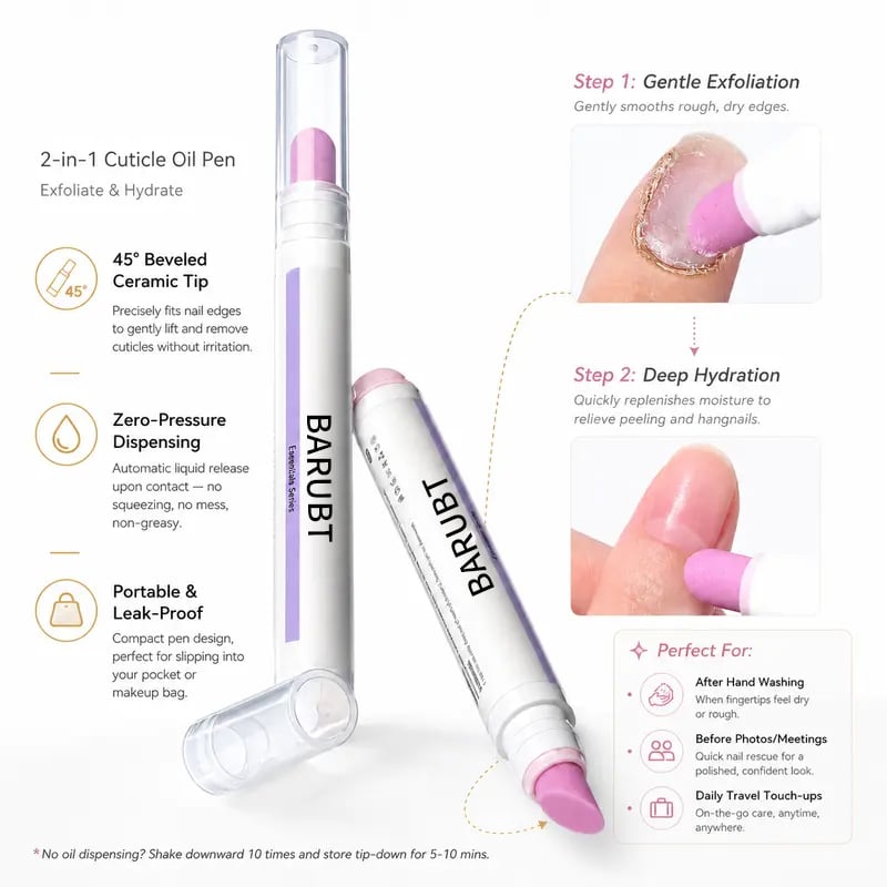 💖Hot 50% OFF🌹2-in-1 Cuticle Remover Pen