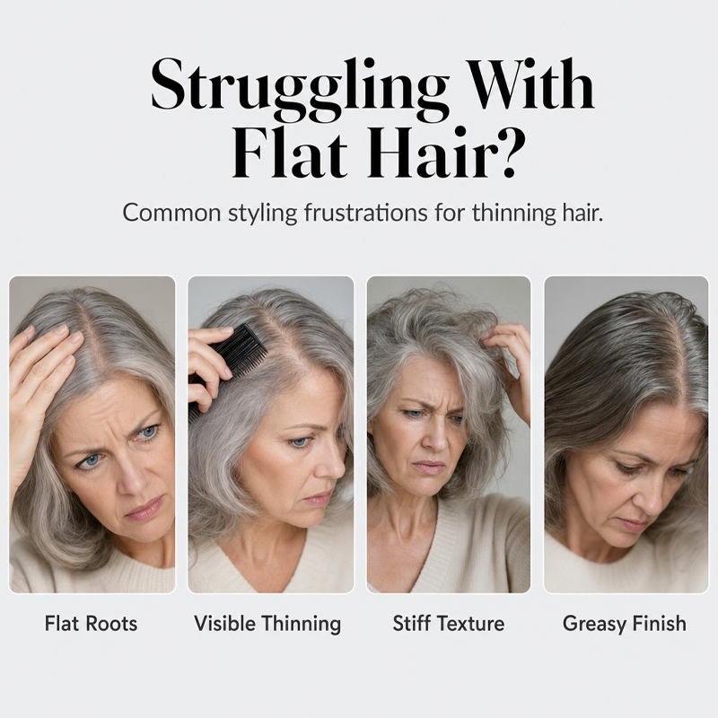 BUY 1 GET 1 FREE!💞 Fluffy Hair Shaping Spray‑Lightweight Volumizing Mist, All‑Day Strong Hold Humidity‑Resistant Peach Scent Hair Spray for Fine Flat Thin Hair