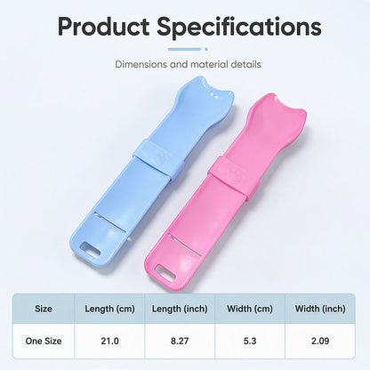 🎉 2026 Sale — Over 19,700 Sold!🐱Mess‑Free Ergonomic Cat Strip Puree Feeder ✨